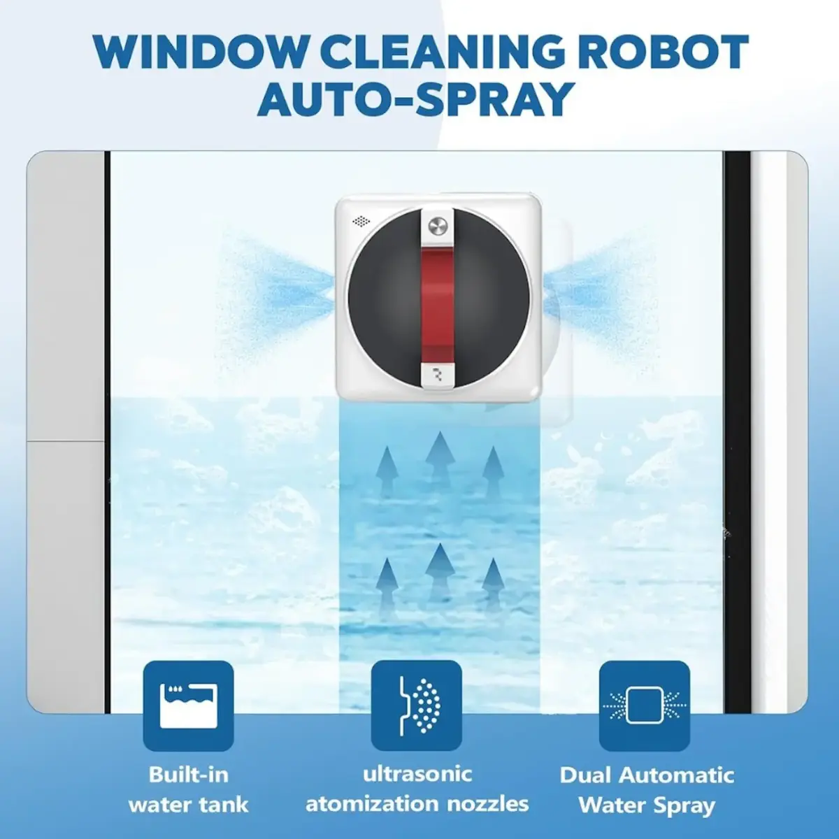 Window vacuum robot Riff RF-SQU601 72W Photo 4