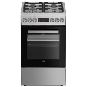 Gāzes virsma un elektriskā krāsns BEKO FSM52321DXDT nerūsējošais tērauds 50 cm, energoefektivitātes klase A
