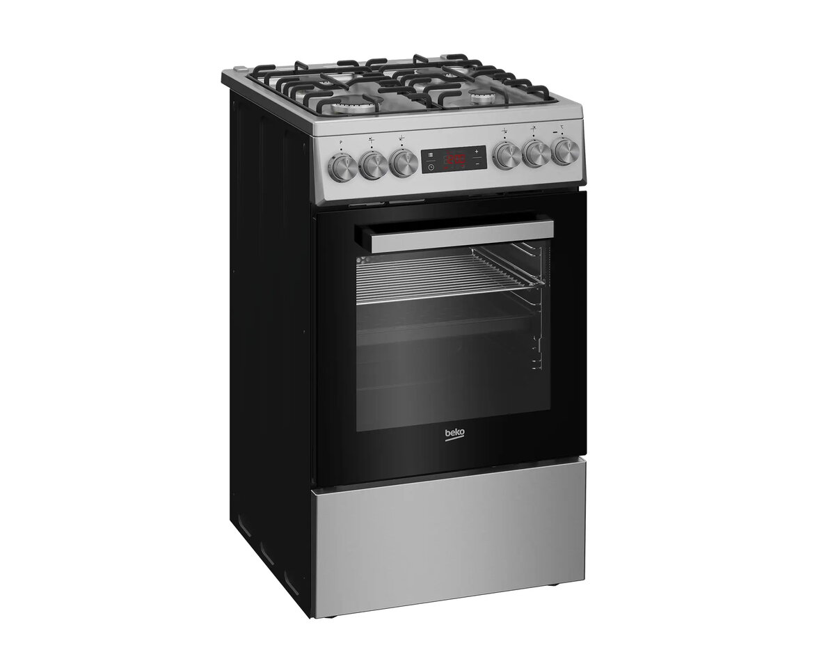 Brīvstāvoša plīts Beko FSM52321DXDT ar gāzes