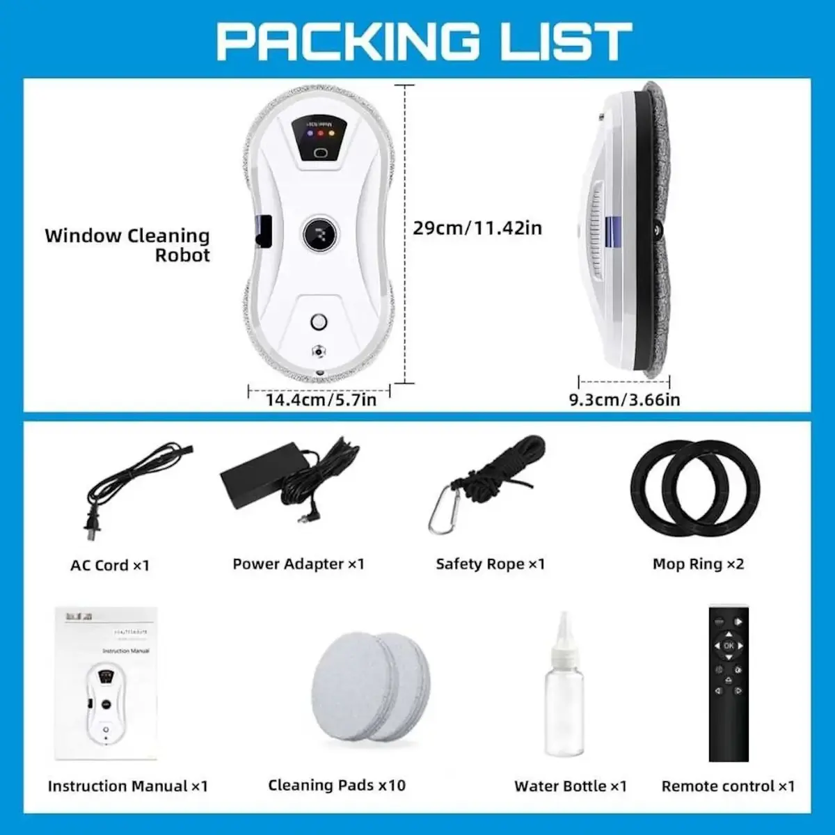 Riff RF-VAC625 window vacuum cleaner 90W Photo 9