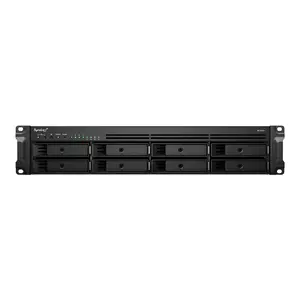 Synology RackStation RS1221RP+ NAS Rack (2U) Ryzen Embedded V1500B 4 GB DDR4 32 TB HDD Aluminium, Black