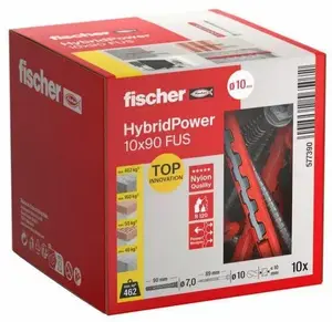 Анкер FISCHER Fischer HybridPower 10x90 FUS 577390 — анкер для бетона и кирпича, 10×90 мм