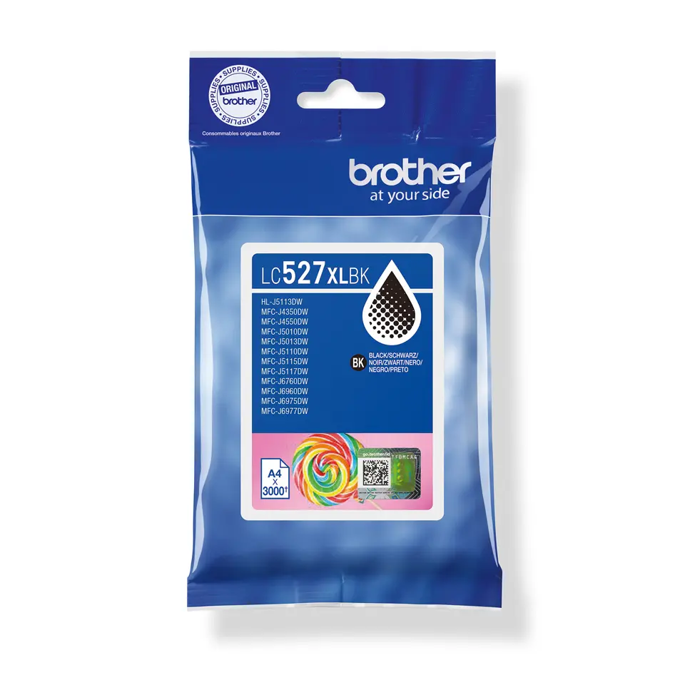 Brother LC527XLBK melnās krāsas augstas ražības