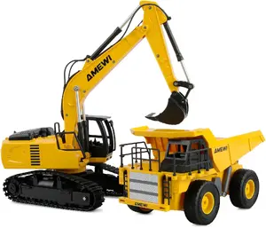 Radio-controlled excavator and chain dredger set Amewi 22710 1:24 RTR for ages 6+