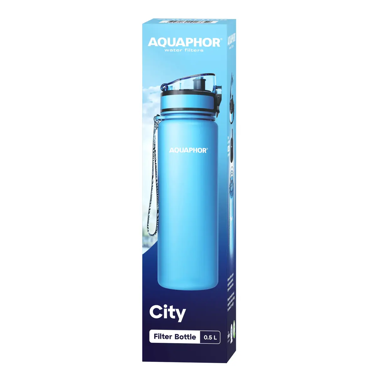 Aquaphor City filtra pudele 500 ml, maināms filtrs Photo 5