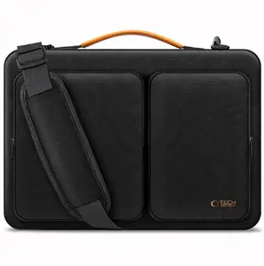 Сумка для ноутбука Tech-Protect Defender 13–14" черно-оранжевая — чехол для 13–14 дюймов