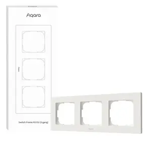 Viedā slēdža rāmītis H2 3-grupas Aqara FE-X02D-W
