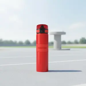Sports bottle Aquaphor Infracorr City COOL AQUA-BU-001-62 — red, compact portable design for water and sports drinks