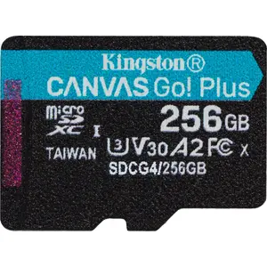 MicroSDXC Card Kingston 256GB UHS-I U3 A2 V30 SDCG4