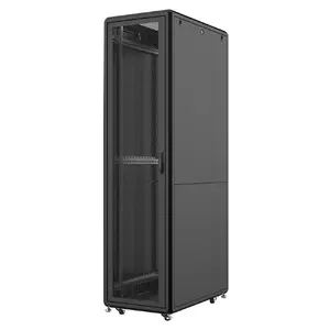19" skapītis Lanview RSL46U61BL 46U, dziļums 600 mm, melns