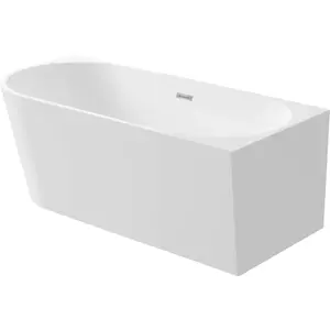 Freestanding acrylic corner bathtub Deante KDS_014P 140 cm, right-hand drain