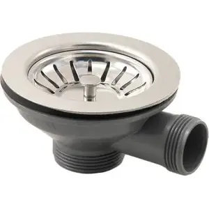 Strainer Socket for Steel Sink Fittings deante XZL00VU00 — 3.5" basket strainer connection for kitchen sink