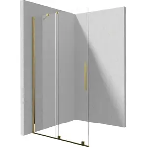 Walk-in sliding shower wall deante KTJ_Z32R 120 cm glass design