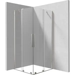 Shower cabin deante KPN0P09P09 square 90x90 cm, corner enclosure with sliding doors