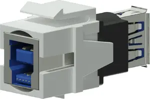 Procab USB 3.0 A to USB 3.0 B Reversible Adapter — White
