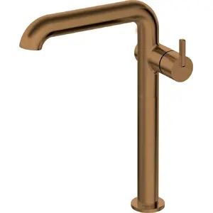 Tall basin tap Deante BQS_C24K with rectangular spout, chrome finish
