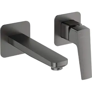 Concealed basin faucet deante BQL_D54L, chrome finish, single handle, wall-mounted