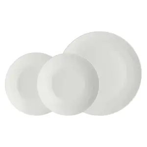 Dinnerware set LA PORCELLANA BIANCA P0042TA12C — 12-piece porcelain tableware set