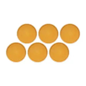 Salad plate Rose&Tulipani U20180113D27-Z 21 cm, orange ceramic