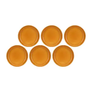 Soup Plates Set Rose&Tulipani U20179112D27-Z — orange ceramic soup plates, set