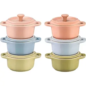 Mini cocotte Staub 10 cm round, cast iron enameled, multicolor (model 1029320)