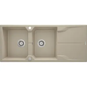 Granite sink deante ZQN_7213 2-bowl with drainer, double-basin kitchen sink