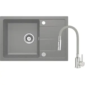 Granite sink faucet deante ZRDGS113 with flexible spout for kitchen sinks