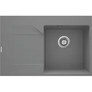 1-bowl kitchen sink with left drainer Deante ZQJ_S11L granite