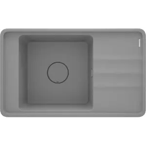 Granite sink 1-bowl Deante ZKM_S11B with drainer, single-bowl granite kitchen sink