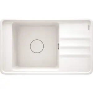 Sink deante ZKM_A11B 1-bowl granite sink with drainer, granite composite, single bowl with draining board