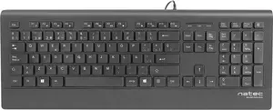 Wired keyboard NATEC BARRACUDA ES — compact layout, membrane switches, USB connection
