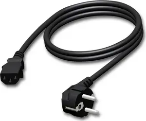 Power cable Procab CAB490/3 — Schuko (male) to Euro (female), 3 m