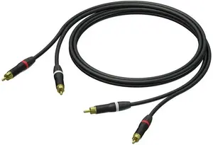 Procab PRA800/1 audiovads — 2x RCA vīrietis, garums 1 m