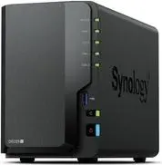 NAS Synology DS225+ 2‑отсека настольный NAS Intel Celeron J4125 2 ГБ DDR4, поддержка HDD/SSD, RAID, 2x RJ-45, USB
