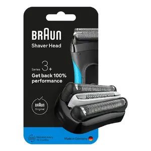 Сменная бритвенная головка для BRAUN Series 3 модель 735797 — 1 головка, черная, нержавеющая сталь