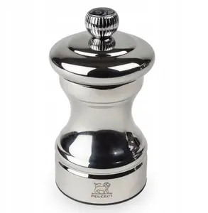 Salt mill PEUGEOT Bistro Chef 10 cm, shiny chrome finish, model 44244S