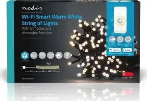 Decorative LED light set Nedis SmartLife WIFILX01W100 — 100 LEDs, warm white, Wi‑Fi, 10 m