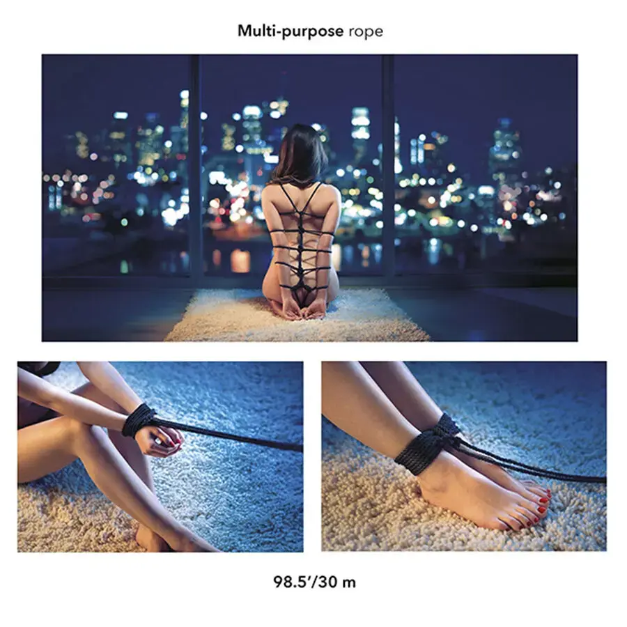 Бондаж CALEXOTICS SCANDAL BLACK BDSM ROPE Photo 4