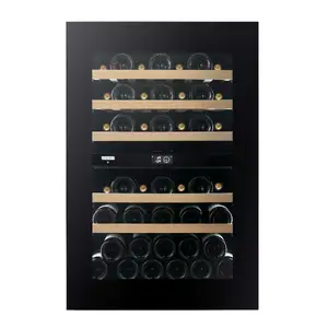 Built-in wine cooler Dunavox DVN-44.120DB.TO dual zone, 44-bottle capacity, push-to-open, WiFi, LCD touch