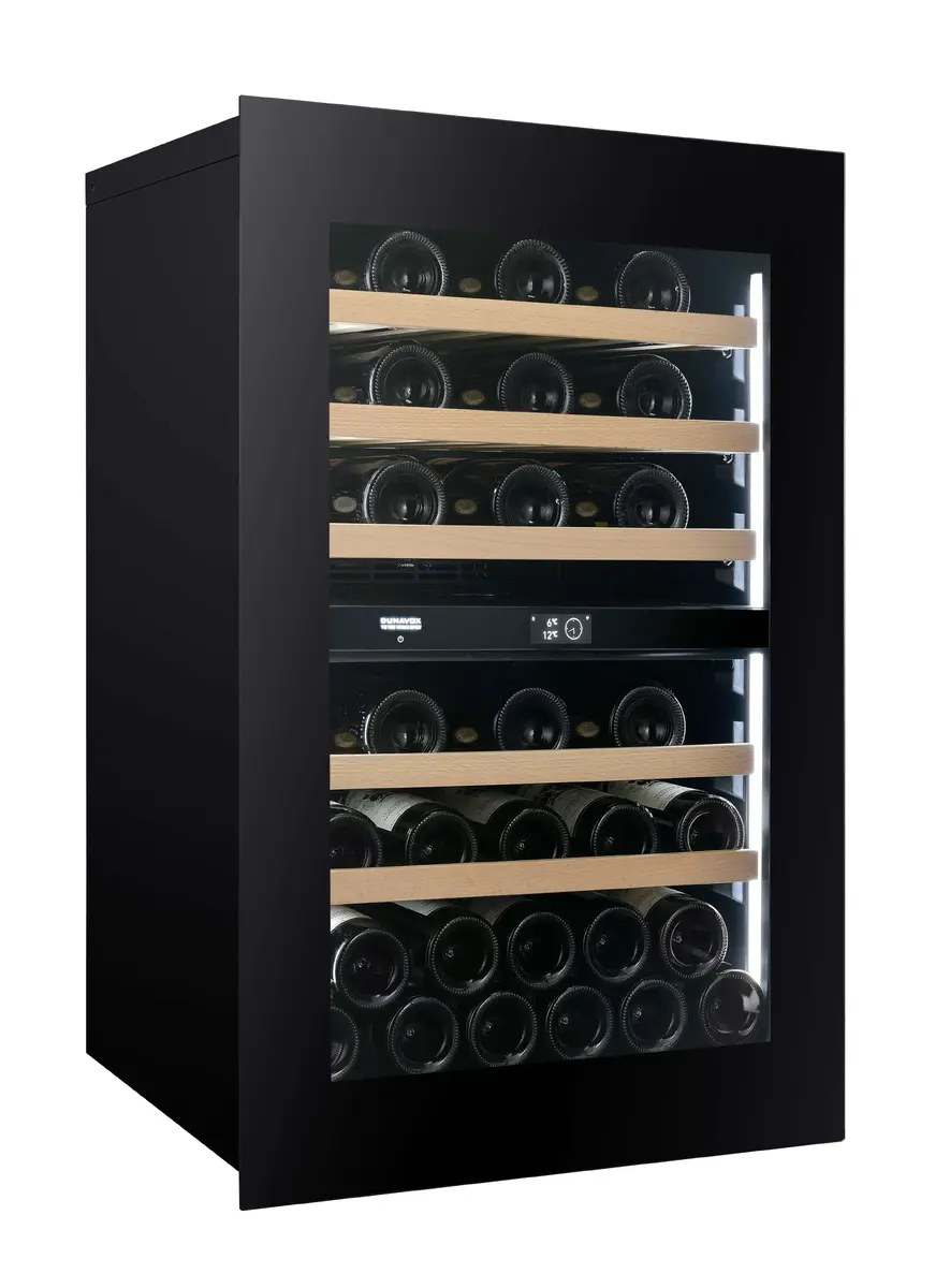 Dunavox DVN-44.120DB.TO built-in dual-zone wine cooler Photo 2