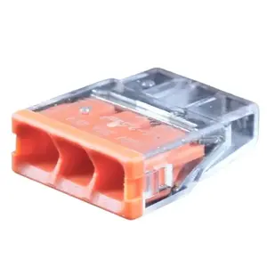 Соединительный зажим HiSmart EL240401 для 3 проводников 0,5–2,5 мм², 24 A, 450 V