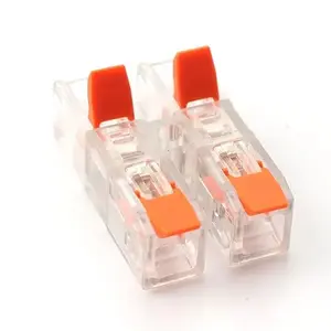Splicing connector HiSmart EL240494, 2‑pole to 2‑pole, 32A 450V