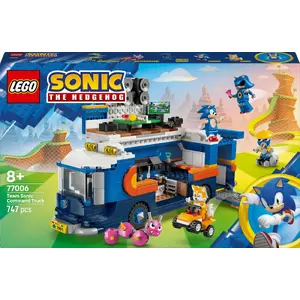 LEGO construction toy Sonic the Hedgehog Team Sonic's Command Truck set 77006, 747 pieces, 3 minifigures, age 8+