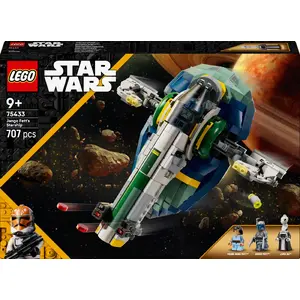 LEGO Star Wars buildable starfighter Jango Fett Starship 75433 — 625-piece model, 3 minifigures, recommended age 9+