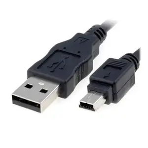 USB 2.0 Cable HQ PS-M-MINIUSB-14 — 1.4 m, Mini USB (male to male), Black, Power and Data