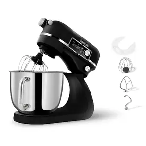 Kitchen robot SALENTE DIGICHEF2 with 6L metal bowl and digital display, black