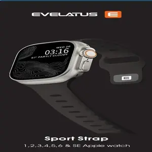Силиконовый ремешок Evelatus EVEAPP38SSLAG для 38/40/41 мм Антрацитовый серый