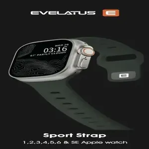 Силиконовый ремешок Evelatus EVEAPP42SSLFG для 42/44/45 мм (тёмно-серый)