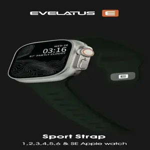 Ремешок Evelatus спортивный силиконовый Loop тёмно‑зелёный для 38 мм