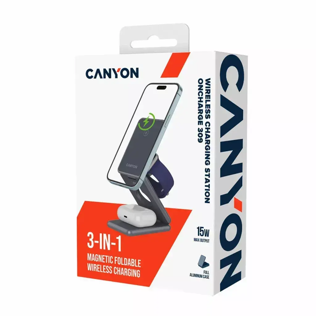 Складное беспроводное зарядное устройство CANYON OnCharge 309 Photo 8